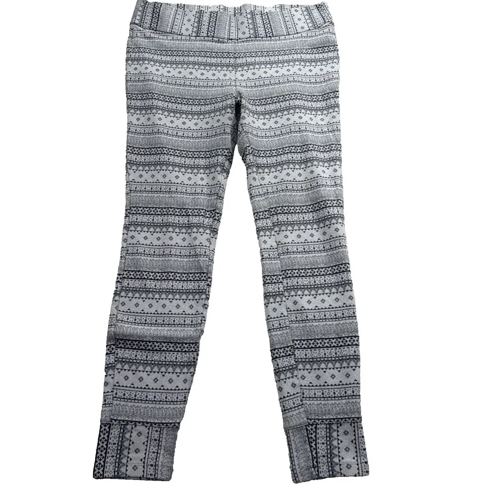 COLUMBIA Pants Women's XL Aspen Lodge Fair Isle Legging Nordic Winter Gray